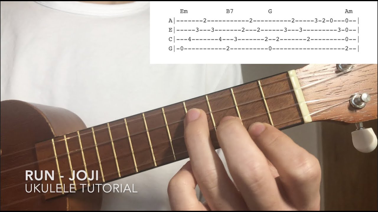 RUN-JOJI Easy ukulele tutorial