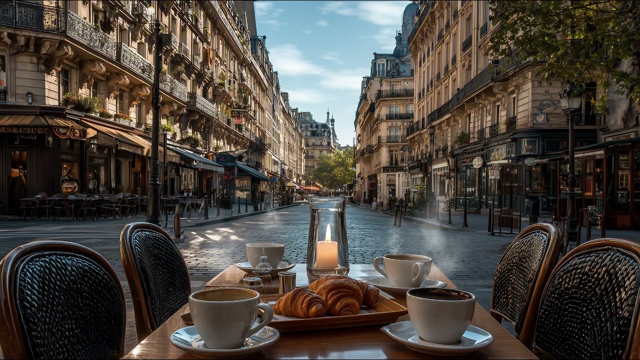 Morning Focus Jazz ☕ Relaxing City Café Ambience for Studying, Working & Productivity