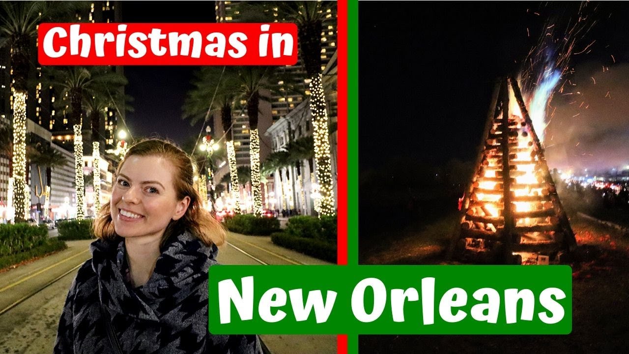 CHRISTMAS IN NEW ORLEANS! 🎄 | Parades, Festivals, and Bonfires on the Mississippi River!!