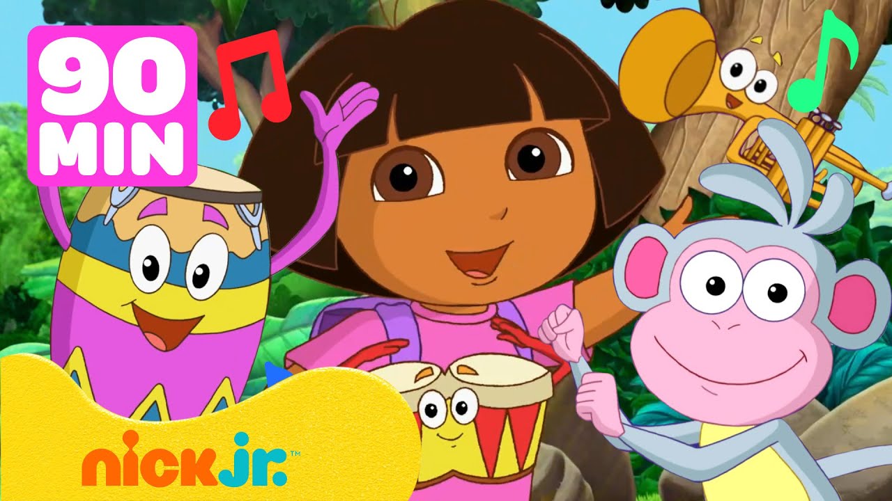 Dora the Explorer | Dora GANZE FOLGEN Marathon➡️ | Musical-Folgen 90 Minuten! | Nick Jr. Deutschland