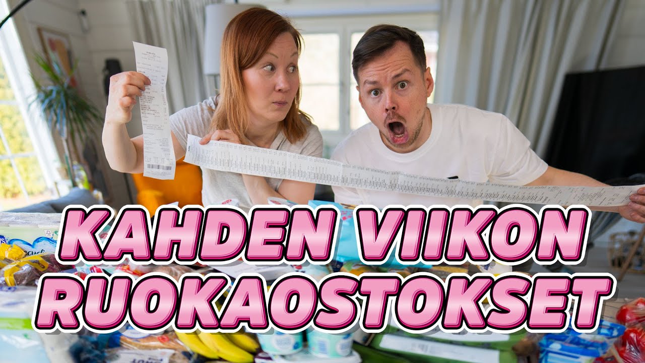 ESITELLÄÄN KAHDEN VIIKON RUOKAOSTOKSET