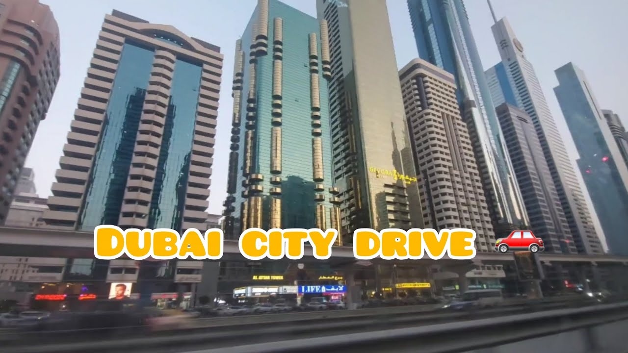 Driving Through Dubai City | Stunning Urban Views || vlog 1