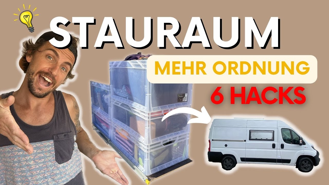 SCHWERLASTAUSZÜGE brauchst DU & 6 HACKS für STAURAUM + ORDNUNG im Camper / Wohnmobil