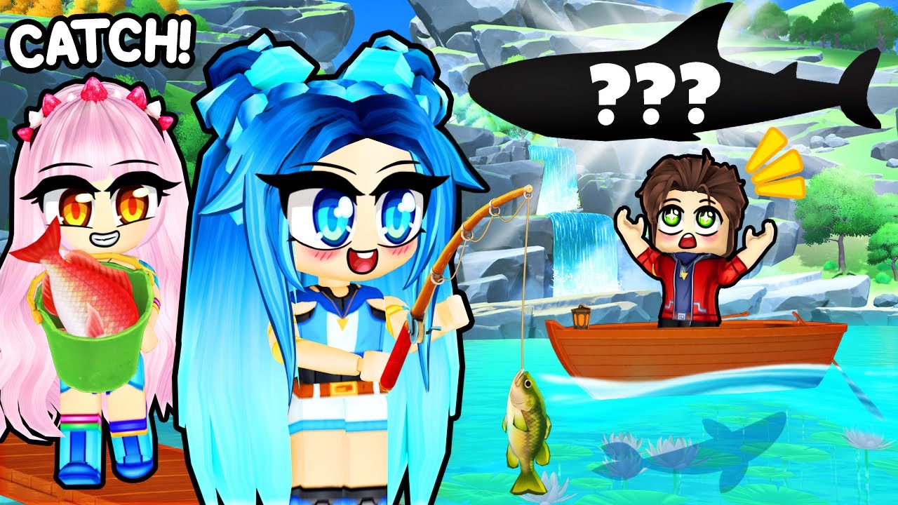 WE WENT FISHING IN ROBLOX...