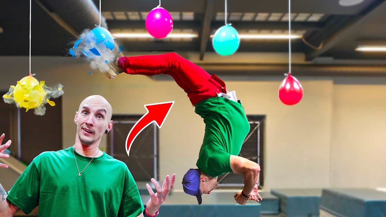 Balónková PARKOUR Challenge! | PRASKNE Jay VŠECHNY?