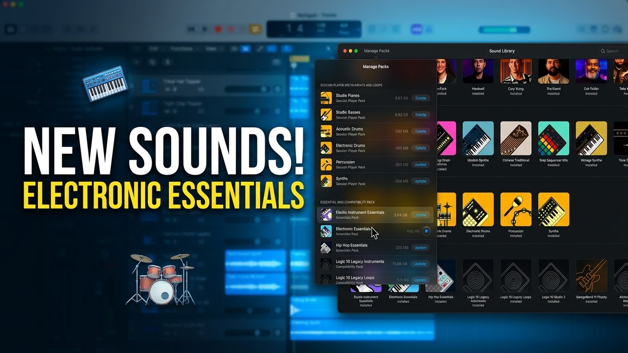 LOGIC PRO 12 UPDATE! - NEW SOUNDS 