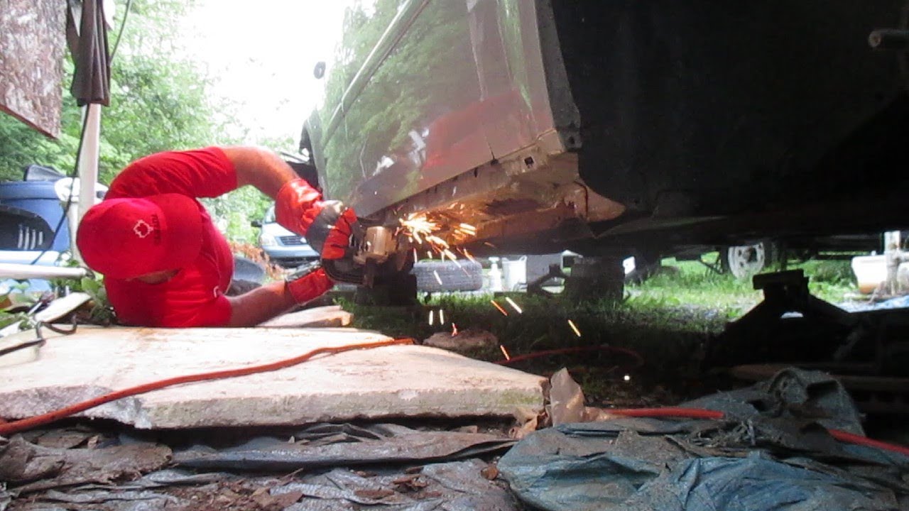 How to repair rocker panels using fiberglass cloth and sheet metal