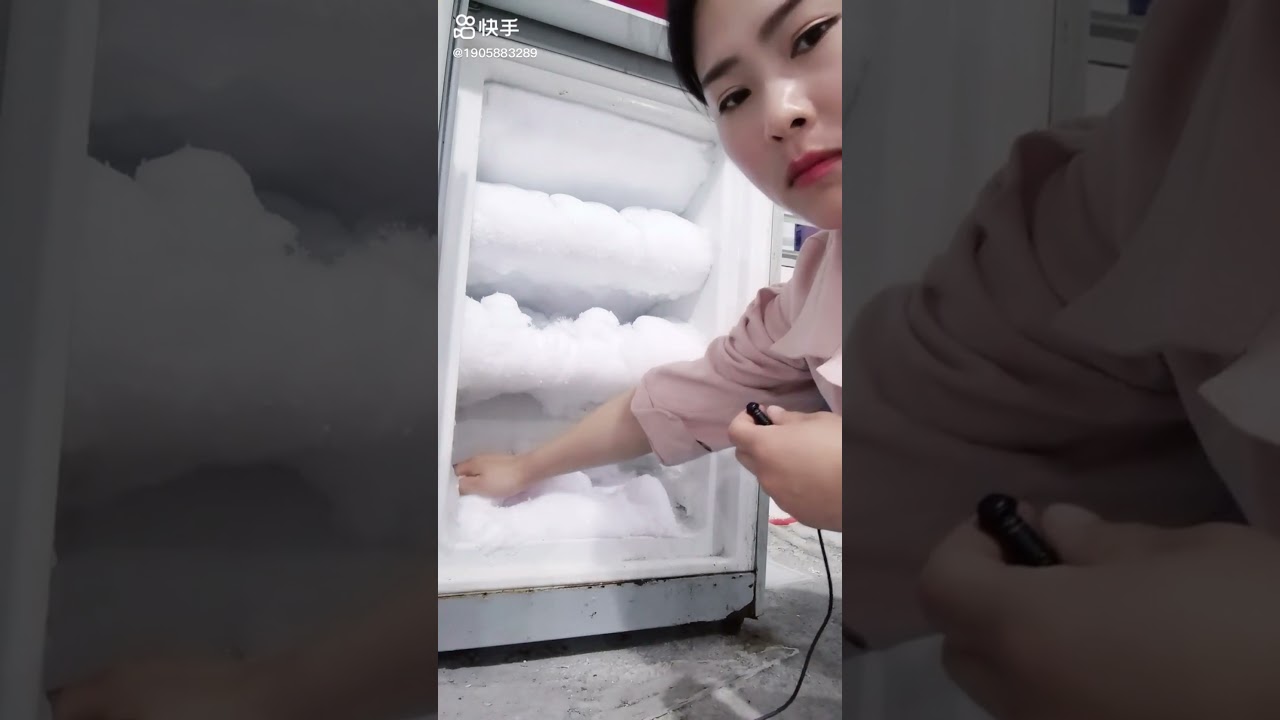 Compilation of Eating FreezerFrost straight from the RedFreezer ❄️☃️ICE ASMR☃️❄️ #3