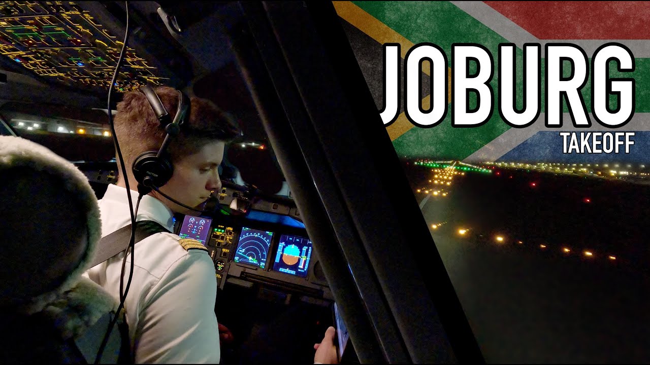 Voll beladen! Takeoff in Johannesburg | A330neo Cockpit POV | AeroNewsGermany