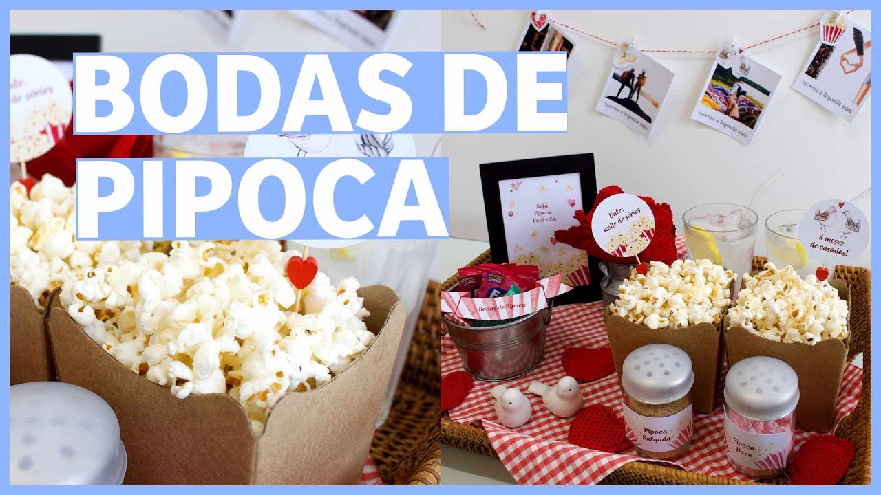 BODAS DE PIPOCA - Comemorando 4 meses de casados com noite de séries e filmes | #Laína