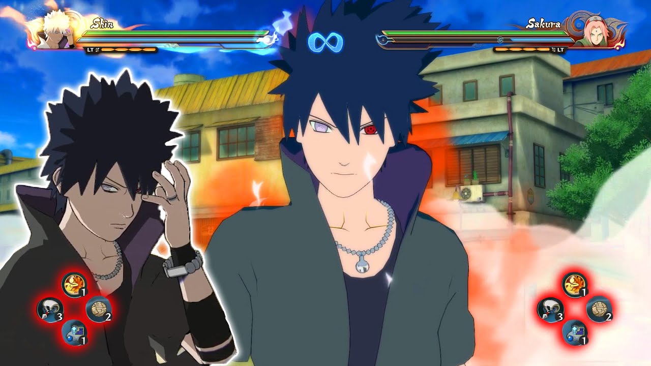 SHIN UCHIHA OVERPOWER PENGGUNA TENSEIGAN & SHARINGAN | Naruto Storm 4 MOD