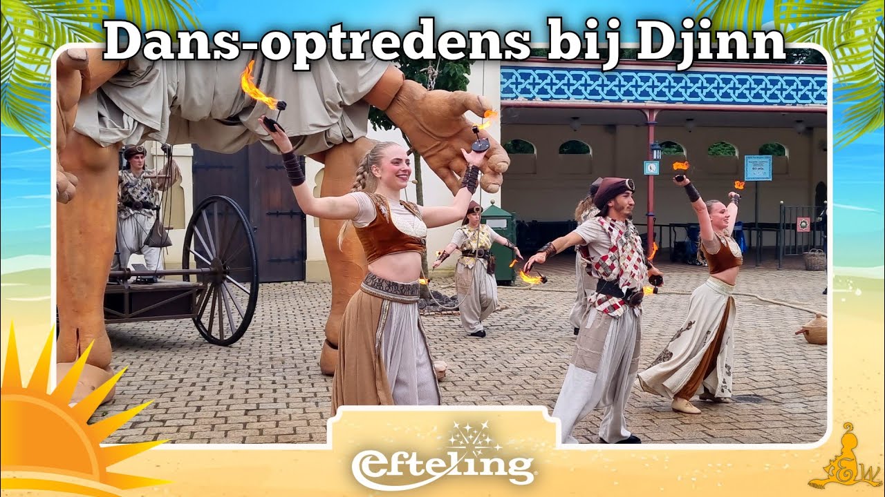 [#Efteling 4K] Dansoptredens bij Djinn - Zomer 2025 ☀️