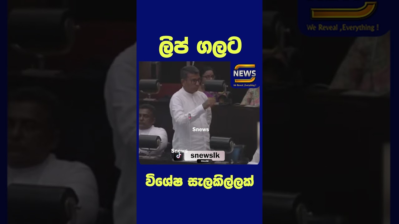ලිප් ගලට විශේෂ සැලකිල්ලක් #slparliament #srilanka