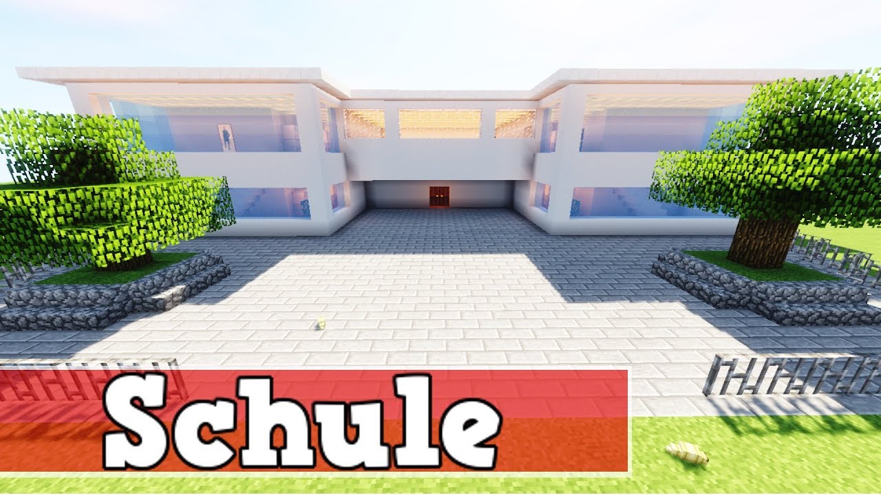 Wie baut man eine Schule in Minecraft | Minecraft Deutsch Schule Bauen Tutorial