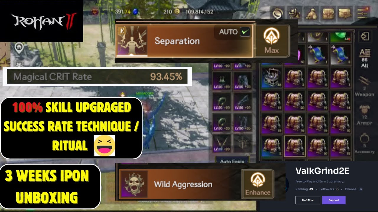 100 % SKILL UPGRADE JUTSU & UNBOXING ANCIENT BOXES || ROHAN 2 GAMEPLAY PURE F2P