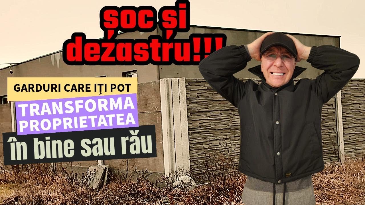 Șoc și Dezastru !!! Ce garduri construim.