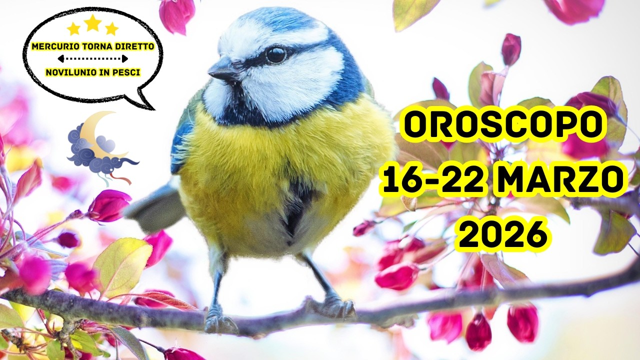 Oroscopo settimanale dal 16 al 22 marzo 2026: Novilunio in Pesci e Mercurio ingrana marcia diretta