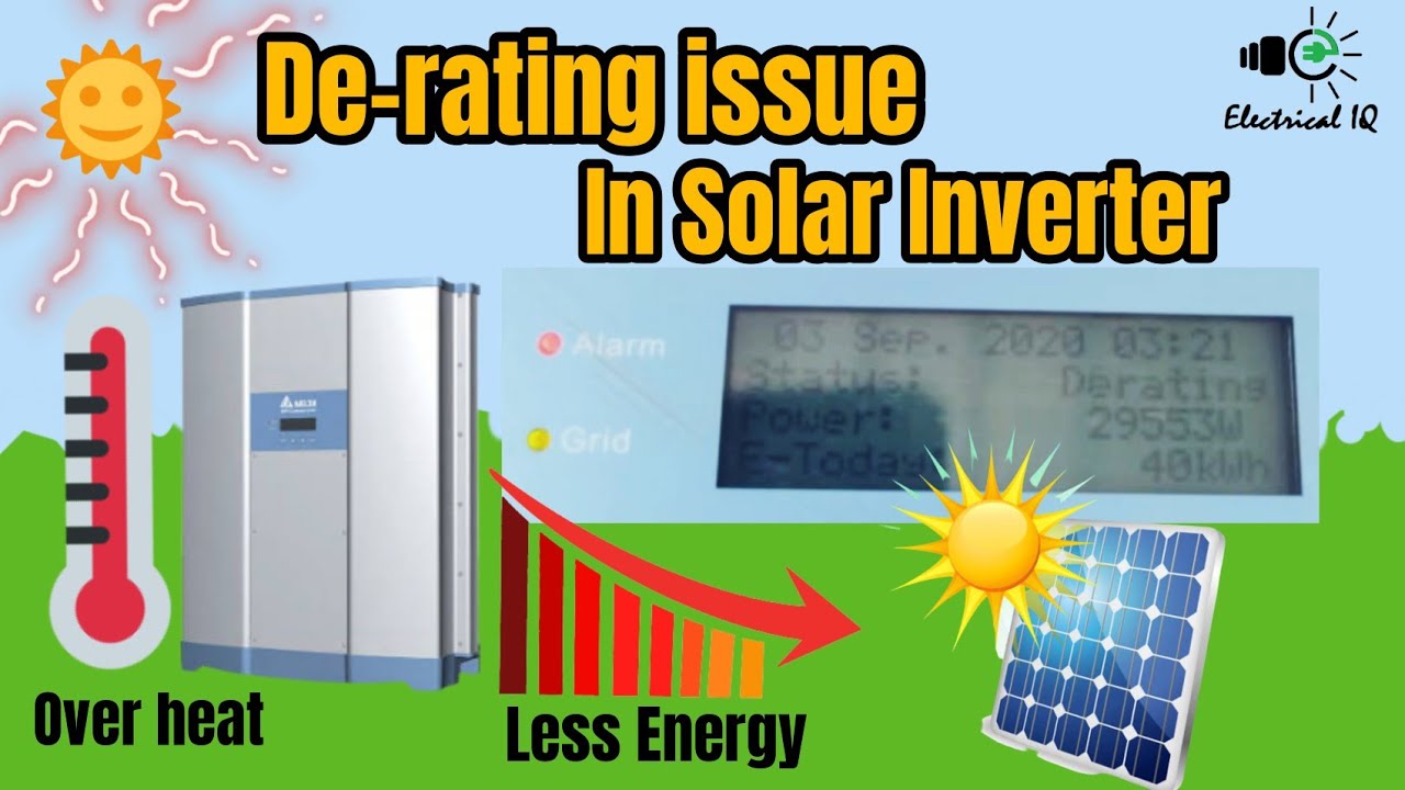 De-rating Alarm of Solar String Inverter | How to Rectify De-rating Issue of Solar String Inverter