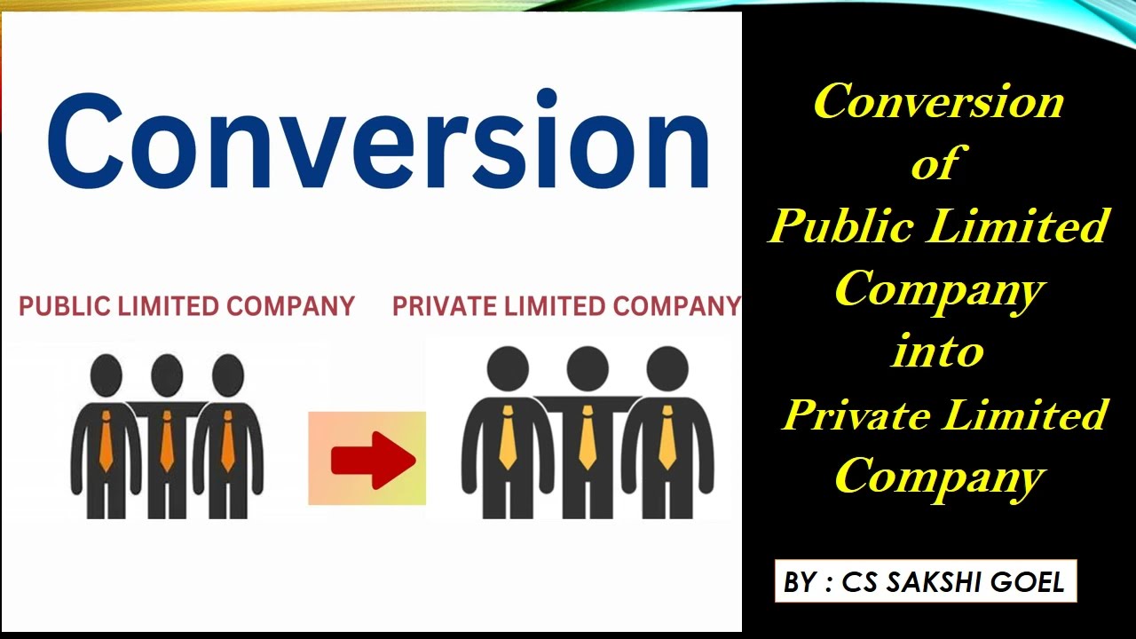 CONVERSION OF PUBLIC LIMITED COMPANY INTO PRIVATE COMPANY #companiesact2013 #companylaw
