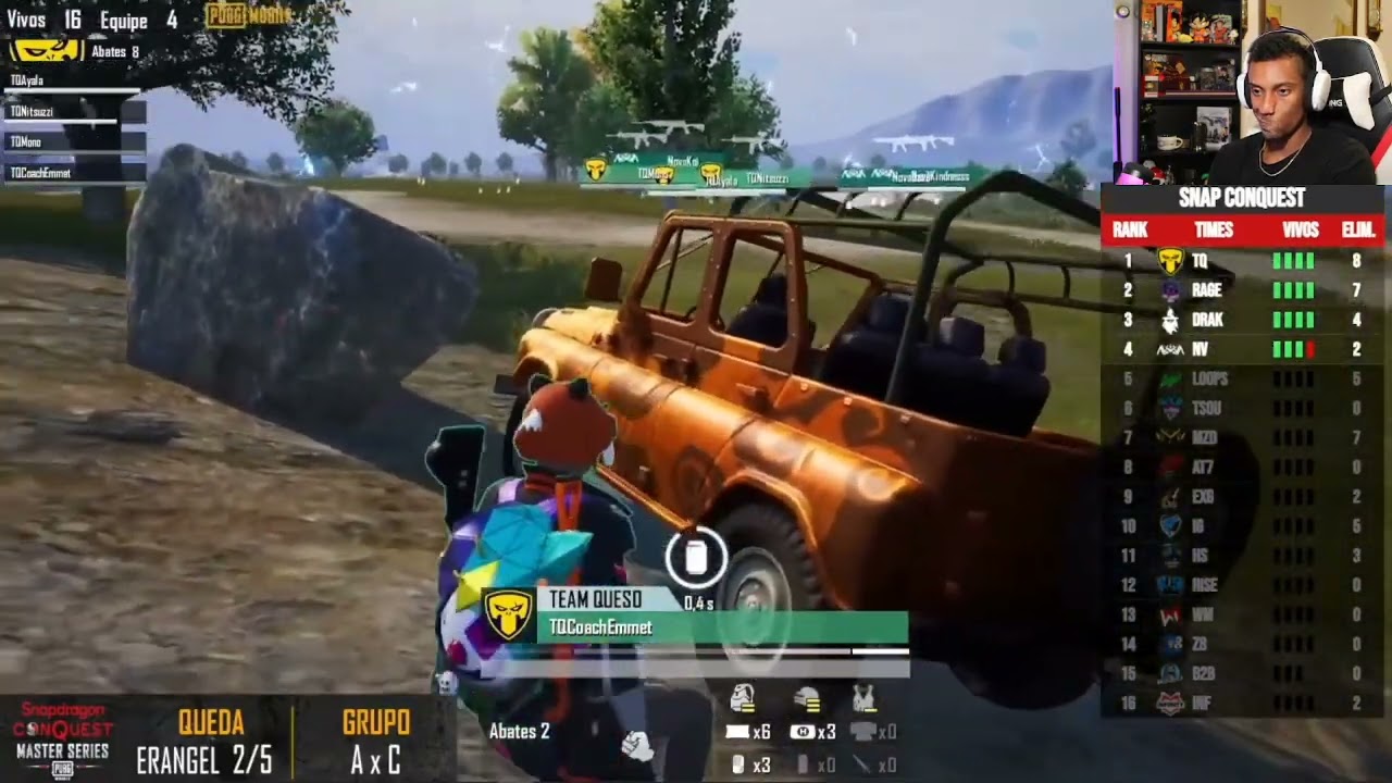 AYALA SE DESCONTROLA Y ARRAZA CON TODO EL MUNDO (TEAM QUESO) PUBG MOBILE REACCION