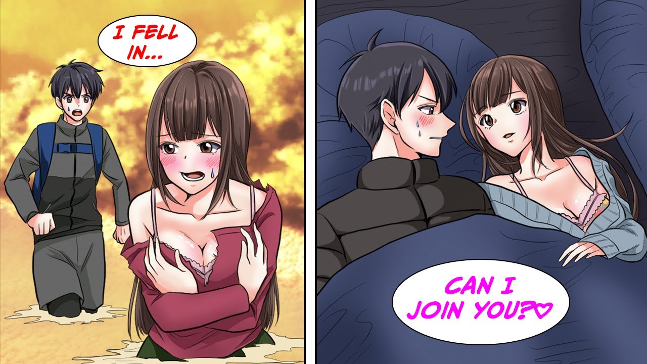 [Manga Dub] I saved a drenched girl while I was camping alone, and warmed her up with my body heat