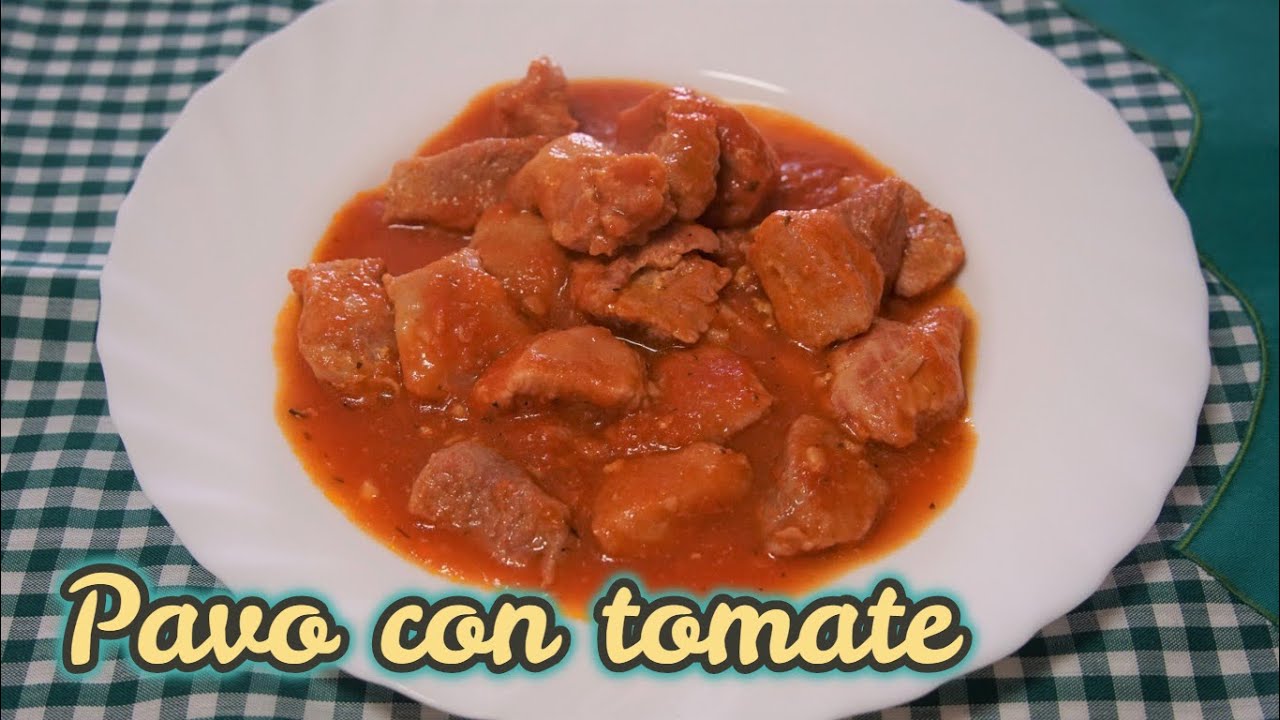 PAVO CON TOMATE más fácil y sabroso imposible