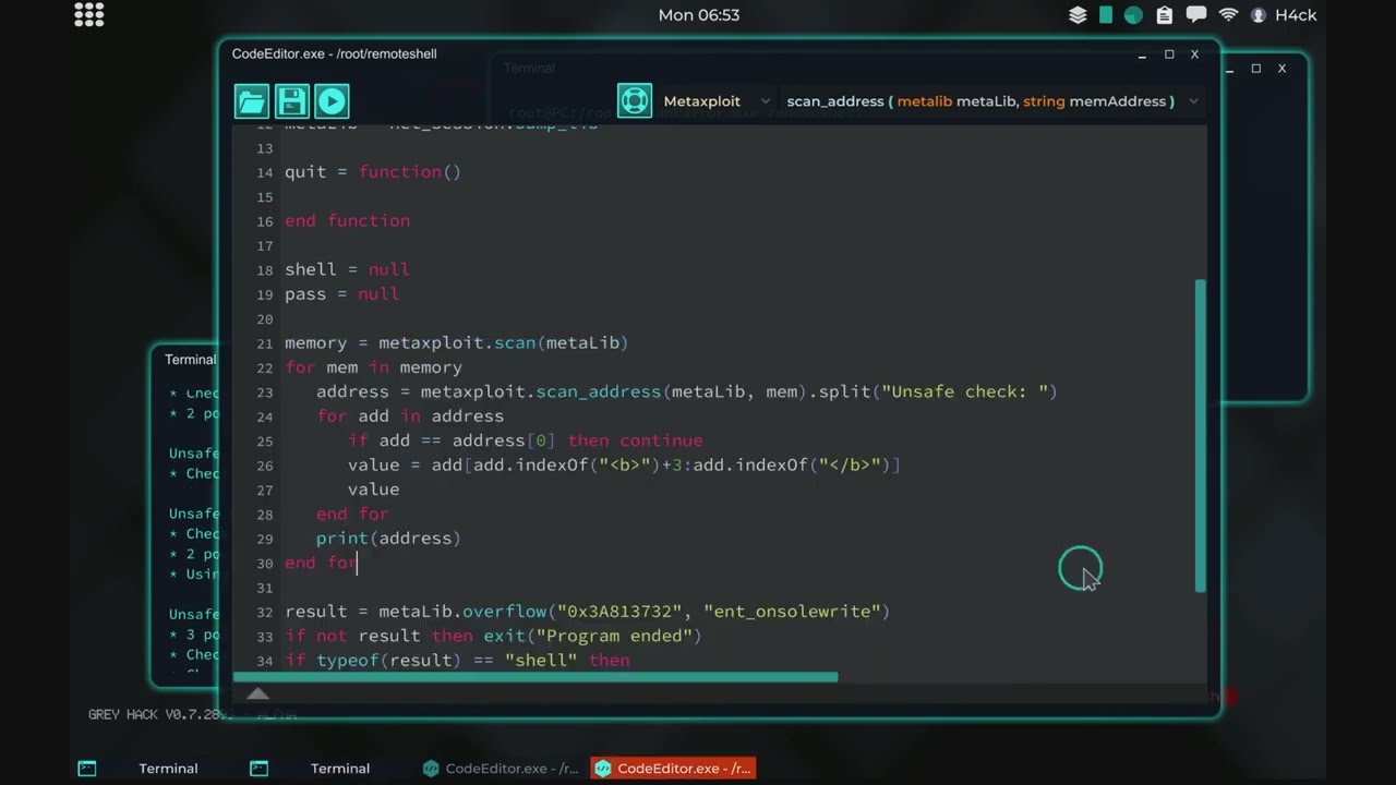 Automated Hacking! - Scripting Tools 4 - Grey Hack 0.7.2