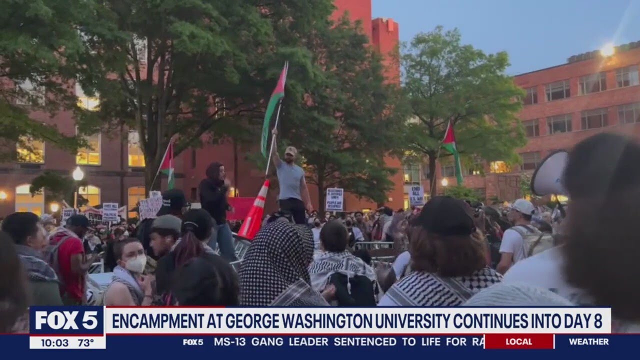 Pro-Palestinian protest at GWU draws attention of far-right members of Congress