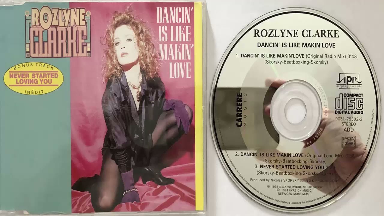 Rozlyne Clarke Dancin' is like makin' love (Original Long Mix) (1991) (CD Maxi)