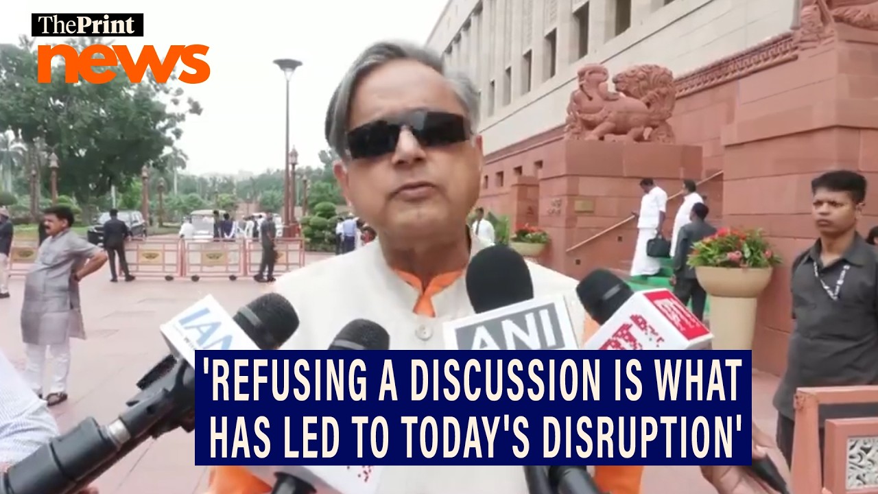 'What is the reason for lathi-charge?': Congress MP Shashi Tharoor on CJP protest at Jantar Mantar