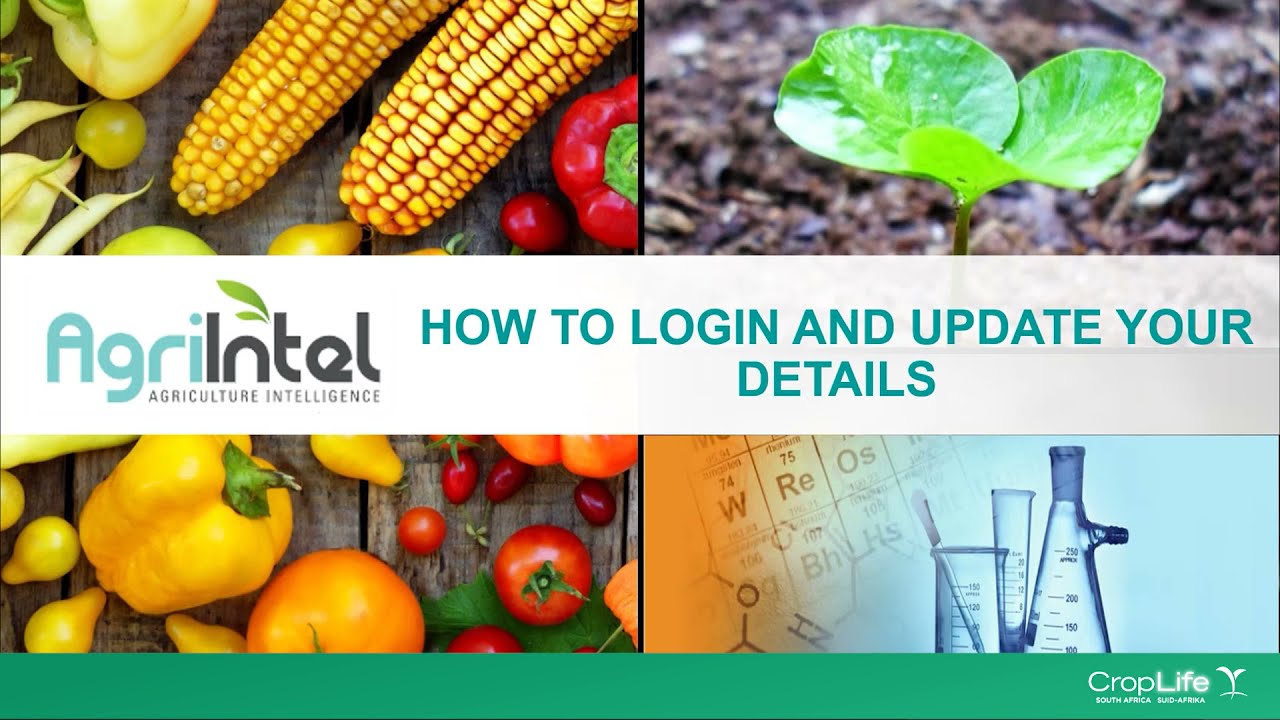 Agri-Intel Training Video - 3.  How to Login and Update Your Details