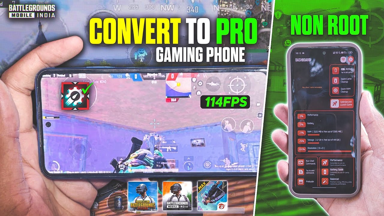 Part 2[ NO ROOT ] Convert TO Bgmi Lag Fix PHONE 🔥 -  Without Root Overclocking Gaming✅