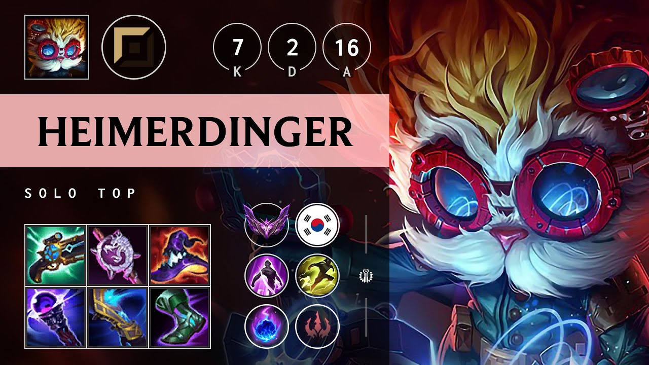 Heimerdinger Top vs Renekton - KR Master Patch 25.21