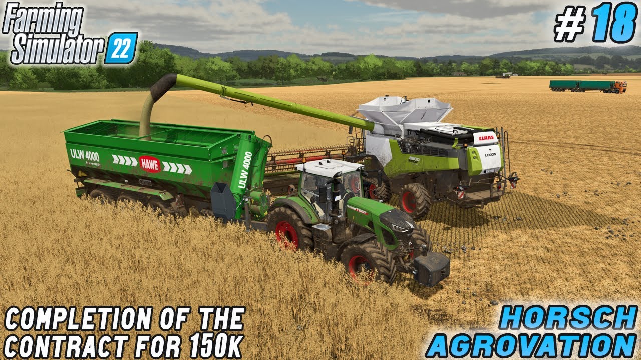 Earned 150K from Harvesting Oats in Contract, Starting a New Project | HORSCH Farm | FS 22 | ep #18