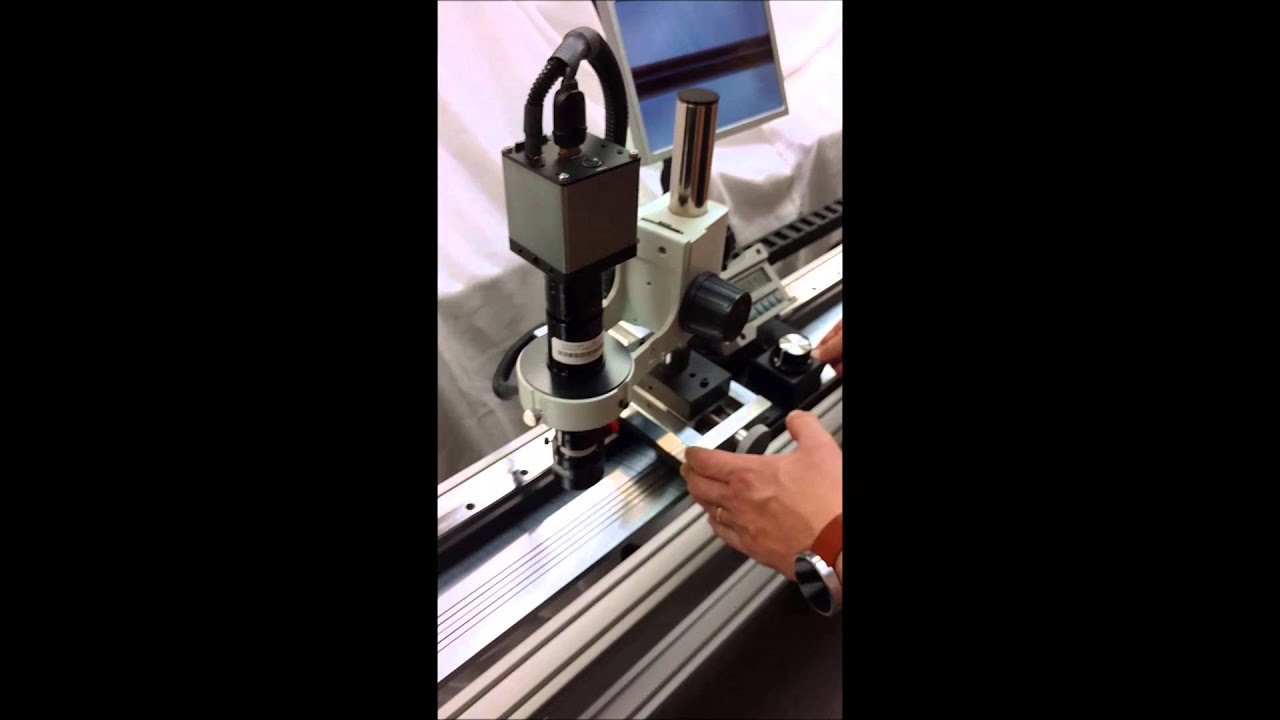 Optical length/width measuring system movie