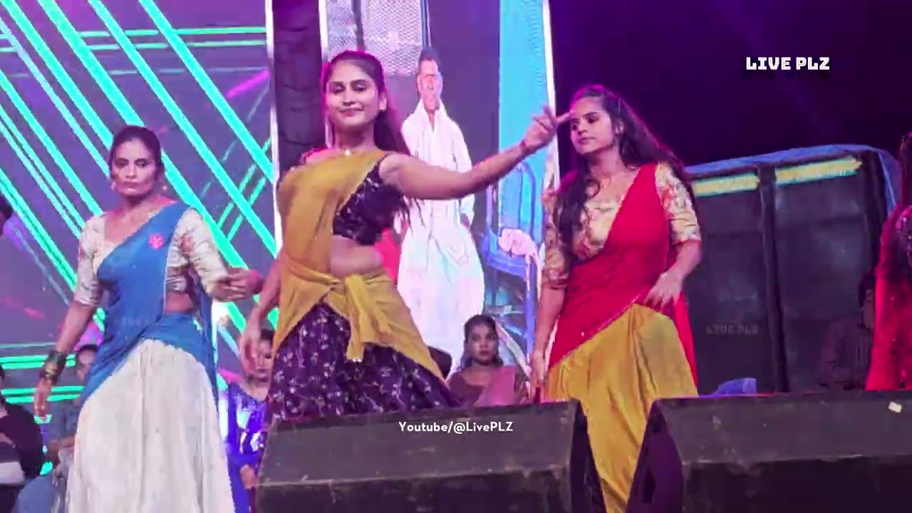 Nandamuri Chandamama Song 🔥 Nithya & Cherry Mass Village Festival Dance | Live PLZ | Rockstar Events