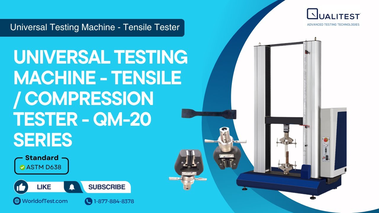 Universal Testing Machine - Tensile / Compression Tester - QM-20 Series | WorldofTest.com