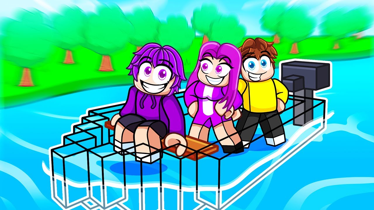 Driving an INVISIBLE Boat in Roblox Build a Boat!