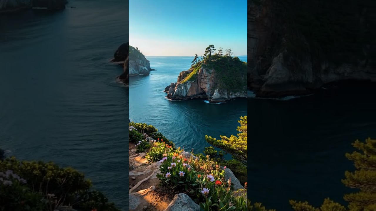 Hidden Coastal Paradise | Sunset Over Crystal Blue Waters 🌅&rdquo; part (ii)
