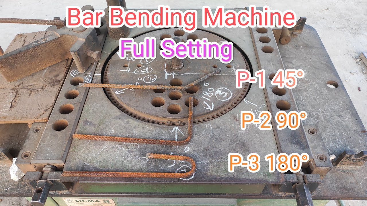 Process of banding bar with bar bending machine # बार बेंडिंग मशीन से बार को बैंड करने की प्रक्रिया