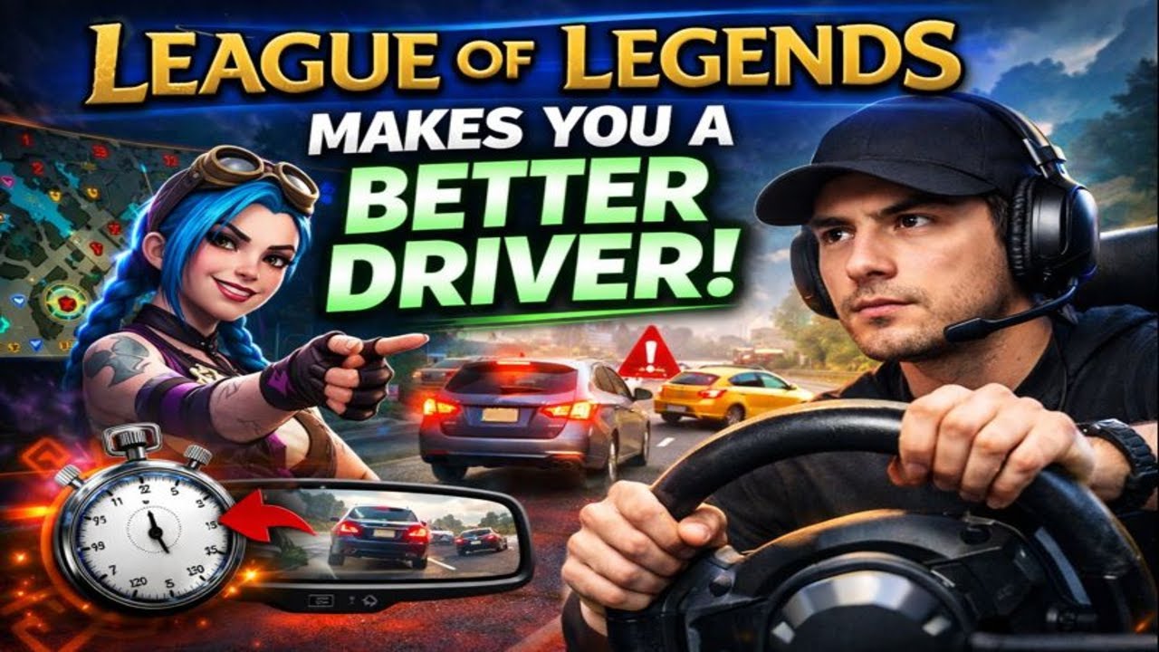 В League of Legends вы становитесь лучшим водителем... на самом деле.
