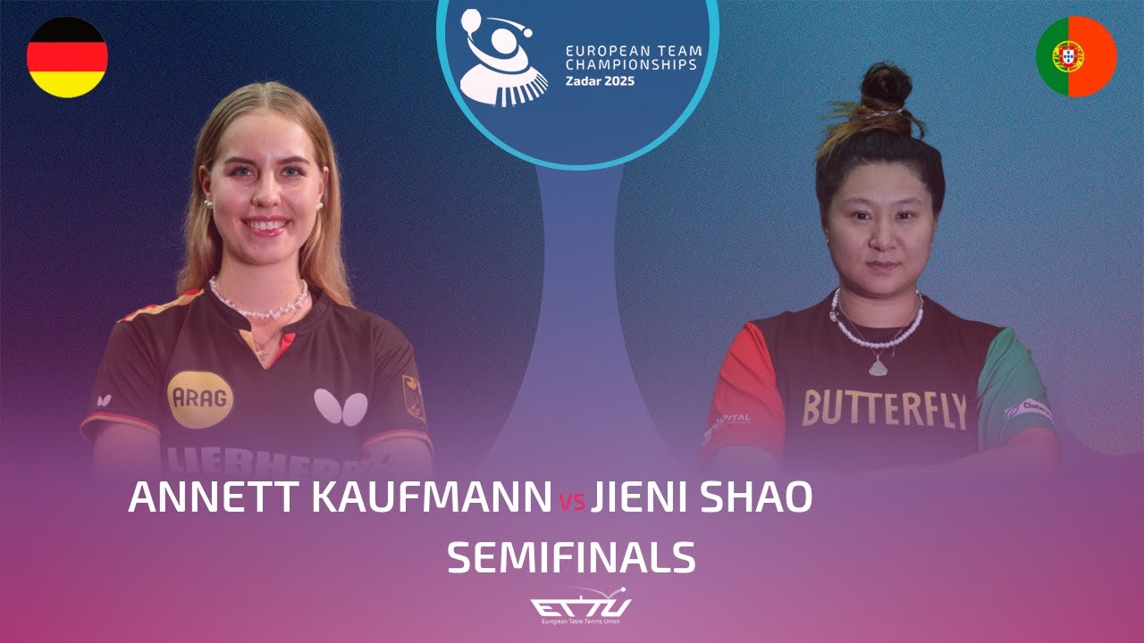 ANNETT KAUFMANN (GER) vs JIENI SHAO (POR) | European Championships - Semifinals | Highlights