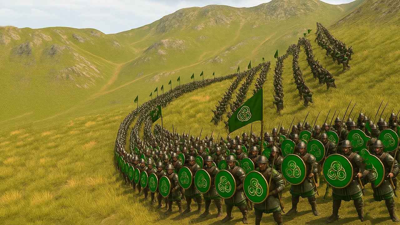 Epic Battle 500 battanian  VS 1000 Khans Guard | Mount & Blade 2 Tactics (Pre-recorded)