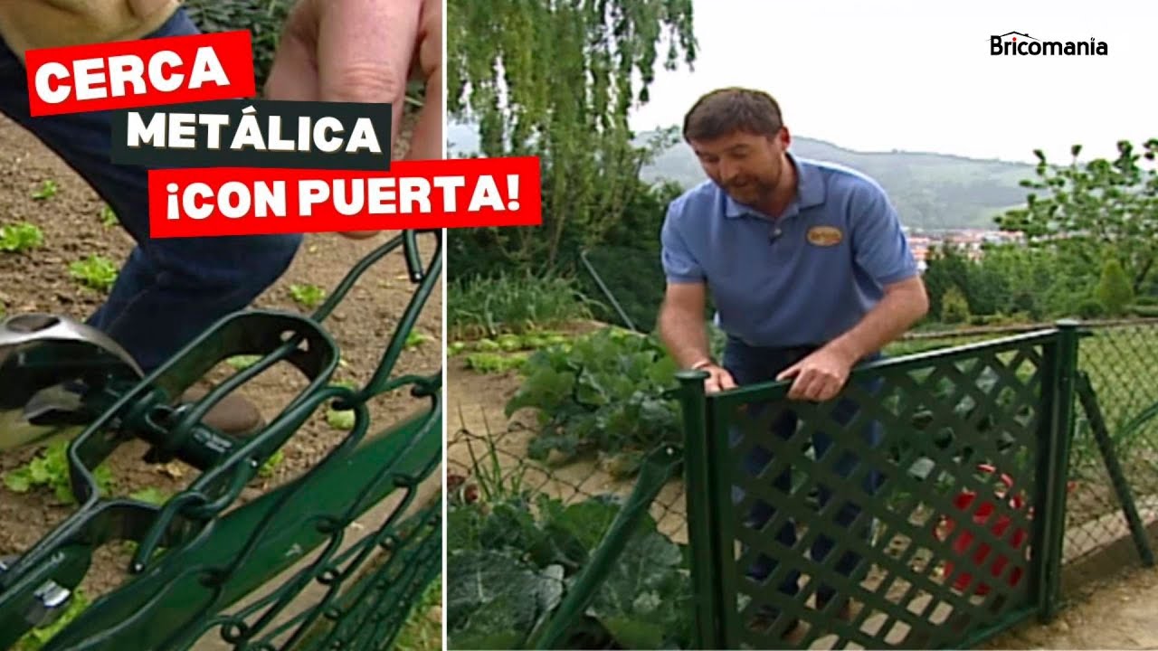 Cómo hacer un cercado metálico con puerta paso a paso // Bricomania