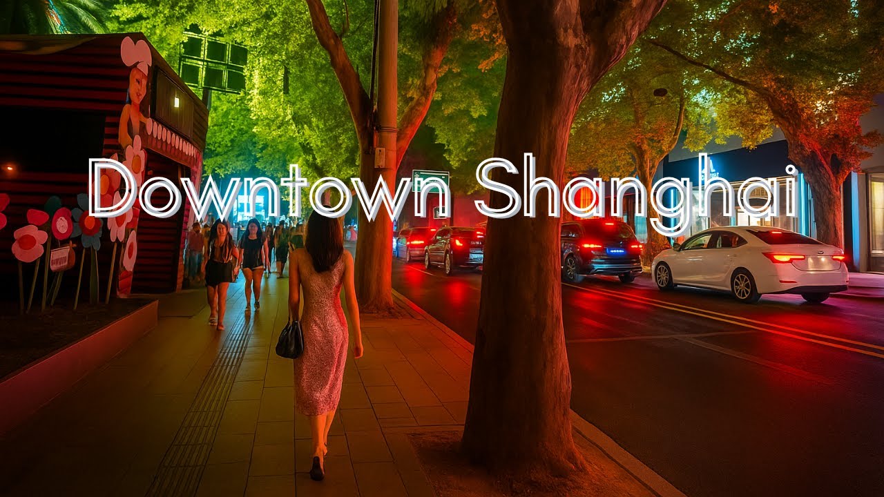 4K🔥48-Minute Walk Across Downtown Shanghai