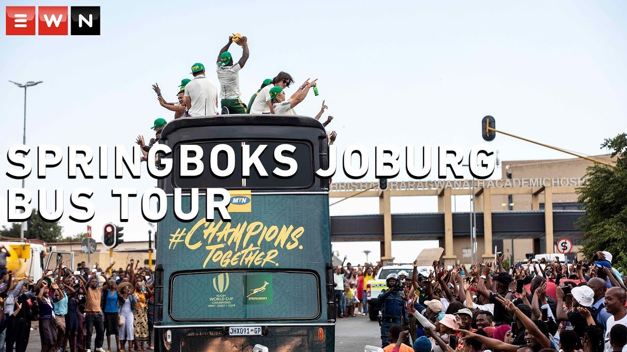 Springboks World Cup celebratory bus tour
