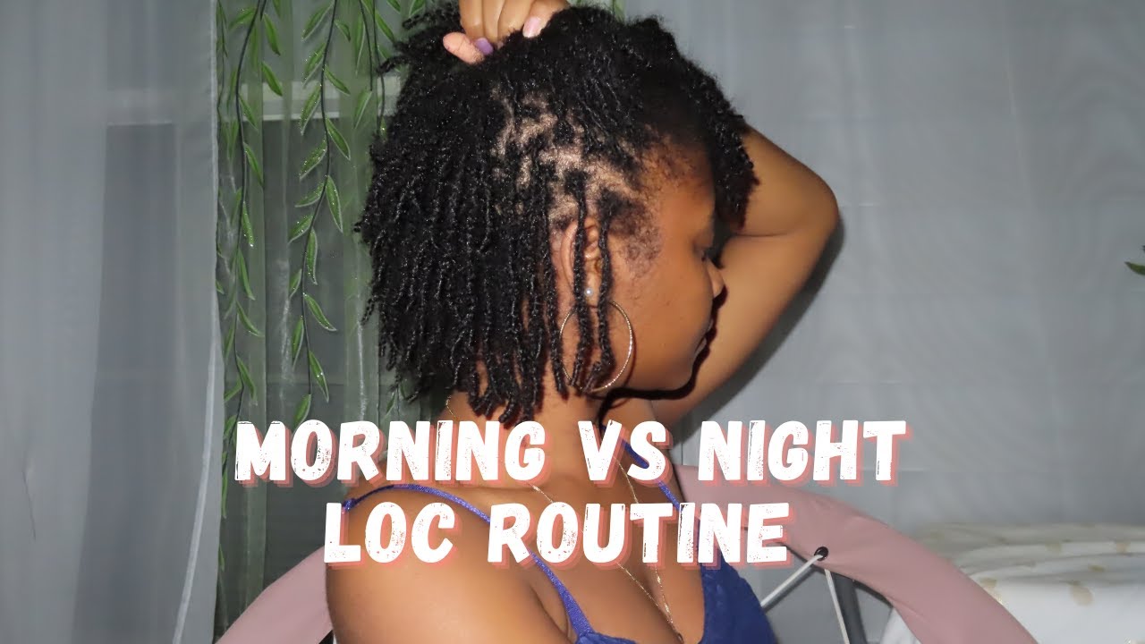 Morning and Night Routine On Starter Locs | DIY Microlocs