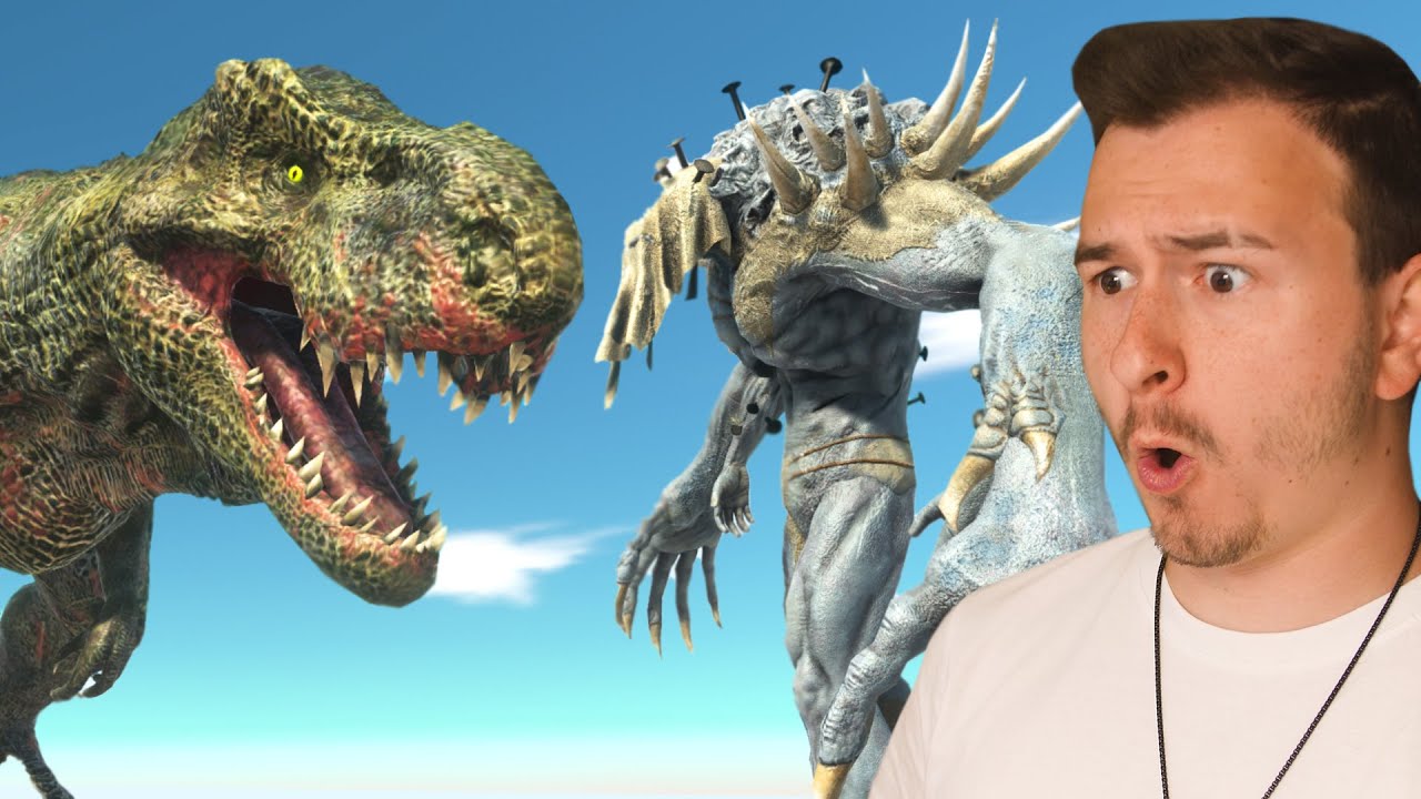 WALKI POTĘŻNYCH STWORZEŃ! T-REX VS POTĘŻNY MAGICZNY MUTANT! | ANIMAL REVOLT BATTLE SIMULATOR