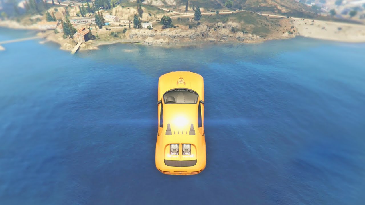 BIGGEST LAKE JUMP EVER! (GTA 5 Funny Moments)