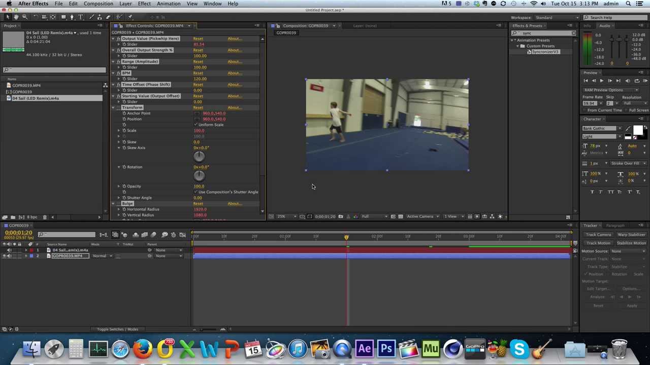 Audio Synced screen Pumps- After Effects Tutorial